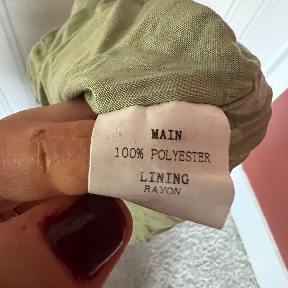 Hello Molly Green Jacquard Floral  Dress SZ 4 - Picture 10 of 10